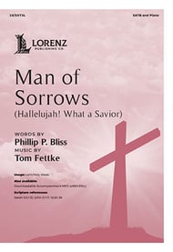 Man of Sorrows SATB choral sheet music cover Thumbnail